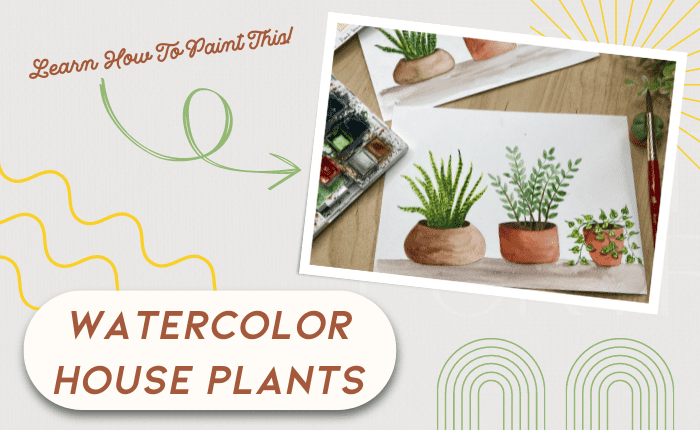 Painting Watercolor House Plants