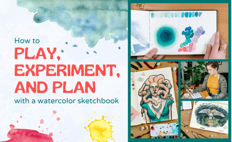 How to Play, Experiment, & Plan with a Watercolor Sketchbook
