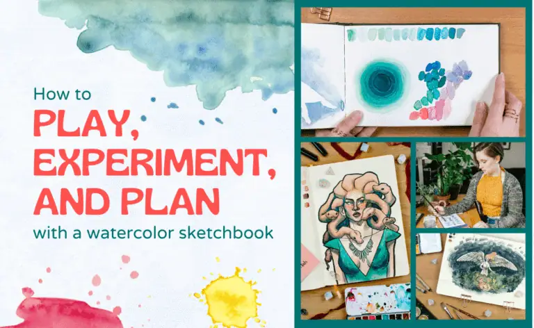 How To Play, Experiment, & Plan With A Watercolor Sketchbook