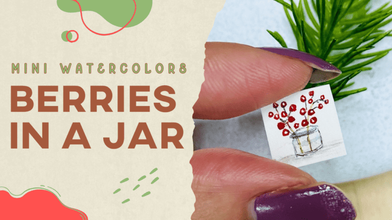 Mini Watercolors: Berries In A Jar