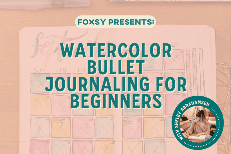 Watercolor Bullet Journal For Beginners