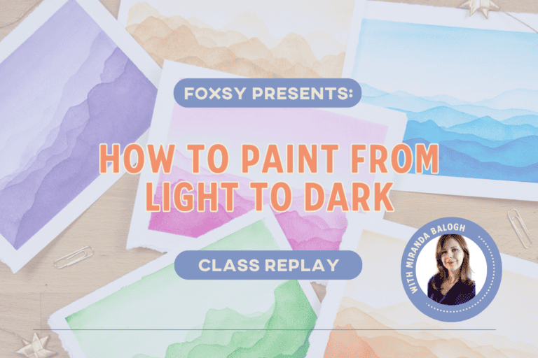 How to Paint Light to Dark Using Watercolors
