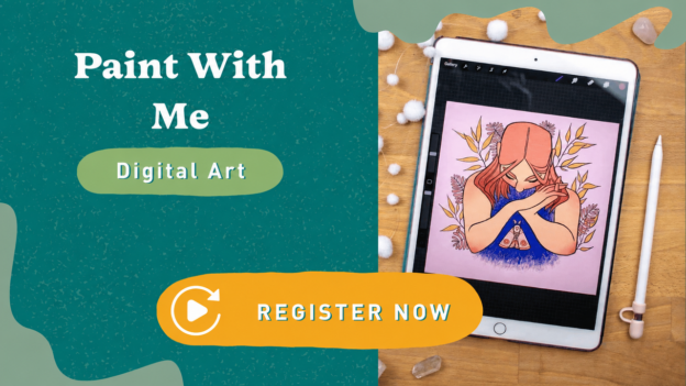 paint with me digital art live class replay thumbnail