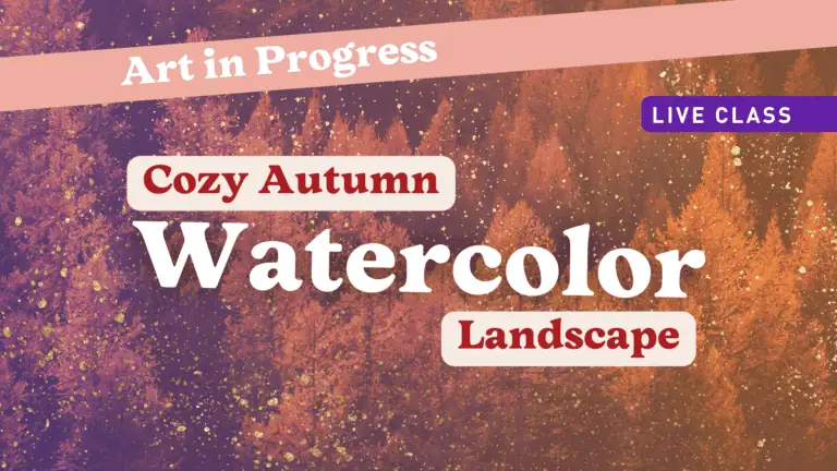 Art in Progress: Autumn Watercolor Landscape