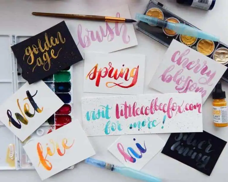 How to Create Watercolor Calligraphy – The Basics