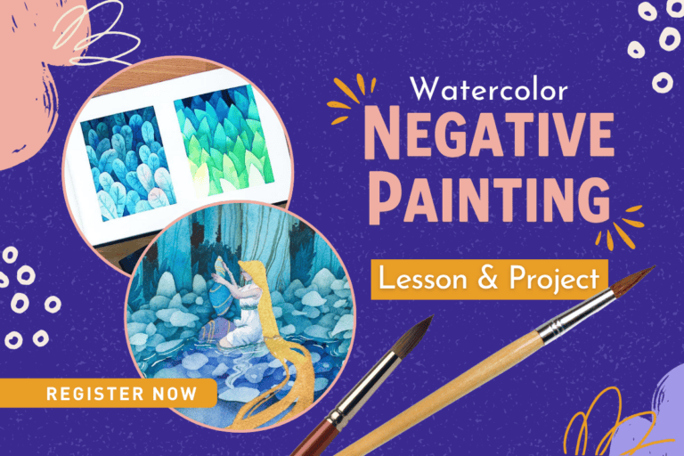 Negative Painting with Watercolors: Create Depth and Distance